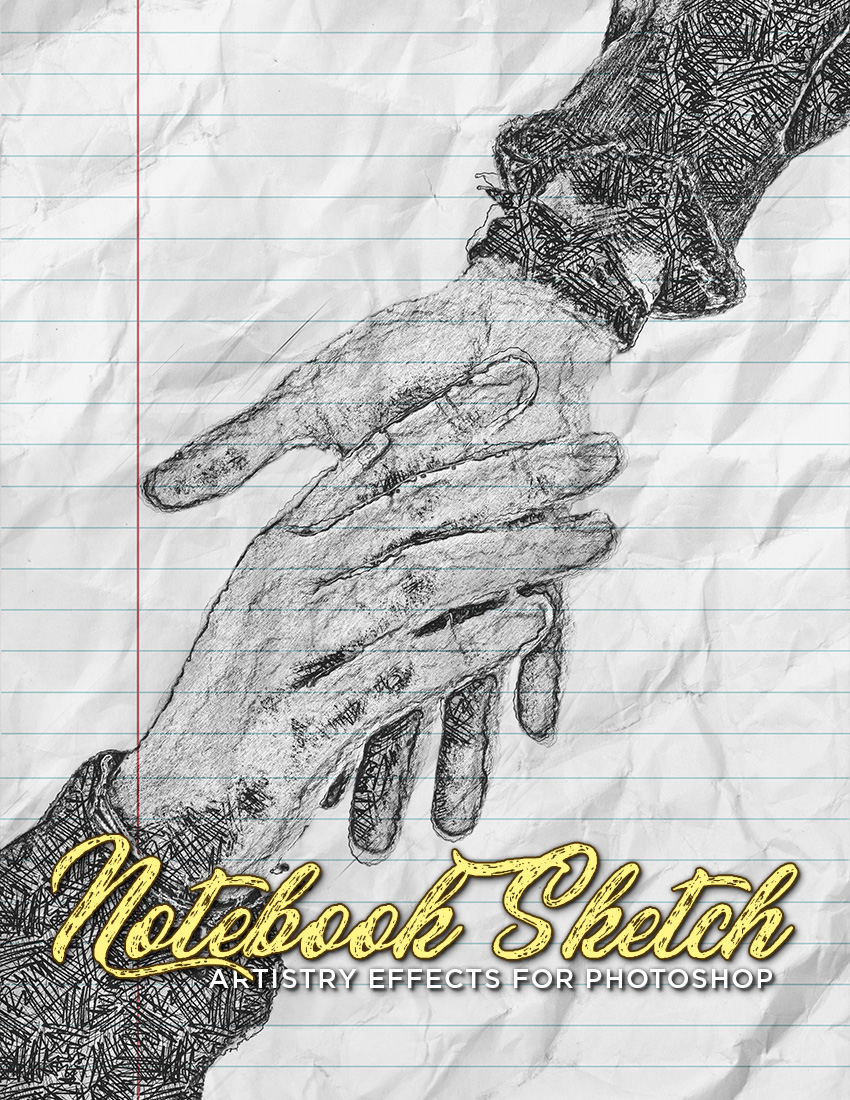Notebook Sketch Photoshop Effect