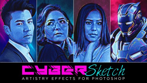 CyberSketch Photoshop Effect - Image 2