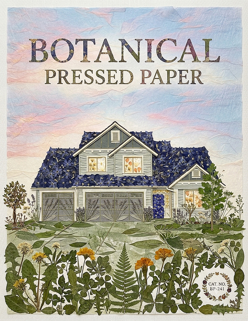 Botanical Pressed Paper